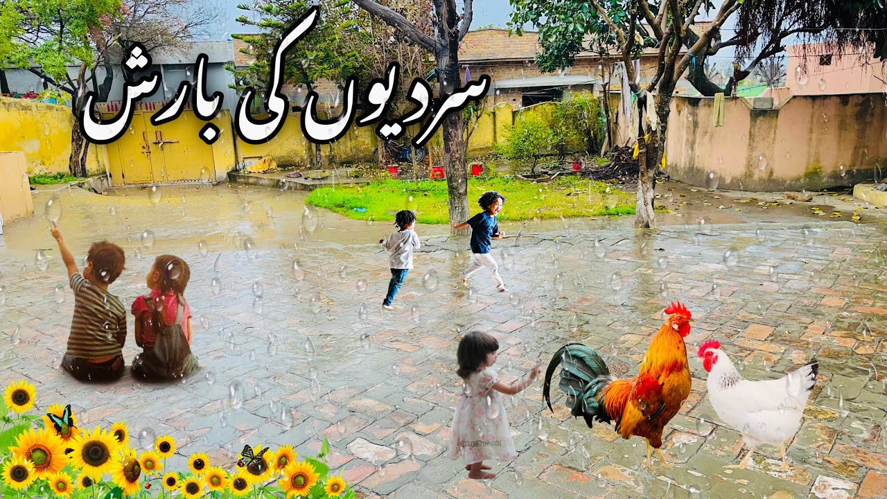 Rainy Day In Village | Rain In Village Pakistan | Heavy Rain In Pakistan | BT Village Vlogs