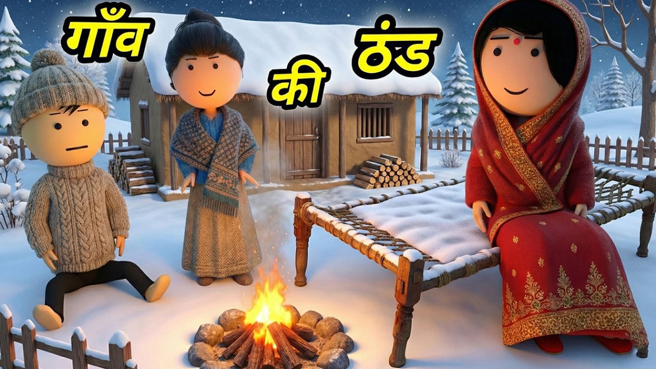 JOKE OF - GAON KI THAND ( गाँव की ठंड ) - Comedy time toons