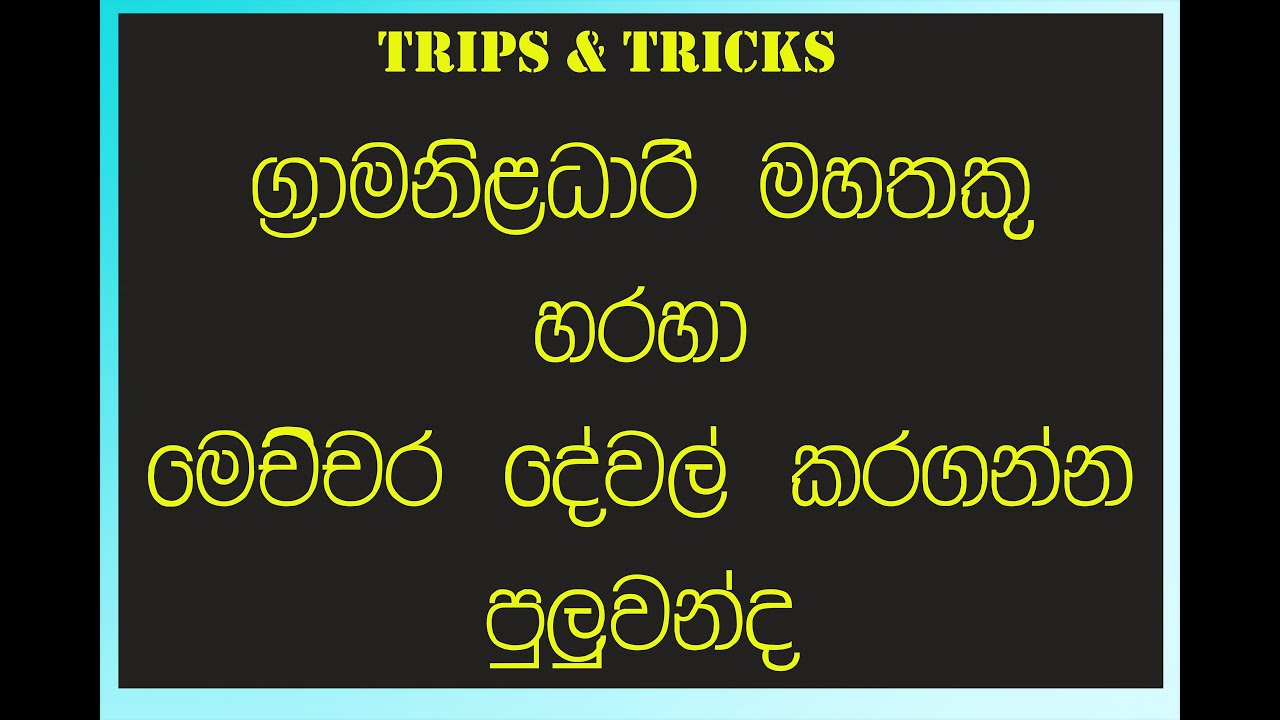 services of gramaniladari
