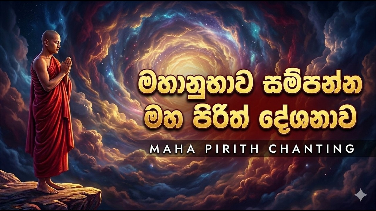 මහානුභාව සම්පන්න මහ පිරිත් දේශනාව  Maha Pirith  -  නොසිතූ ධන සම්පත් හා සෞභාග්‍යය උදාවෙයි #pirith