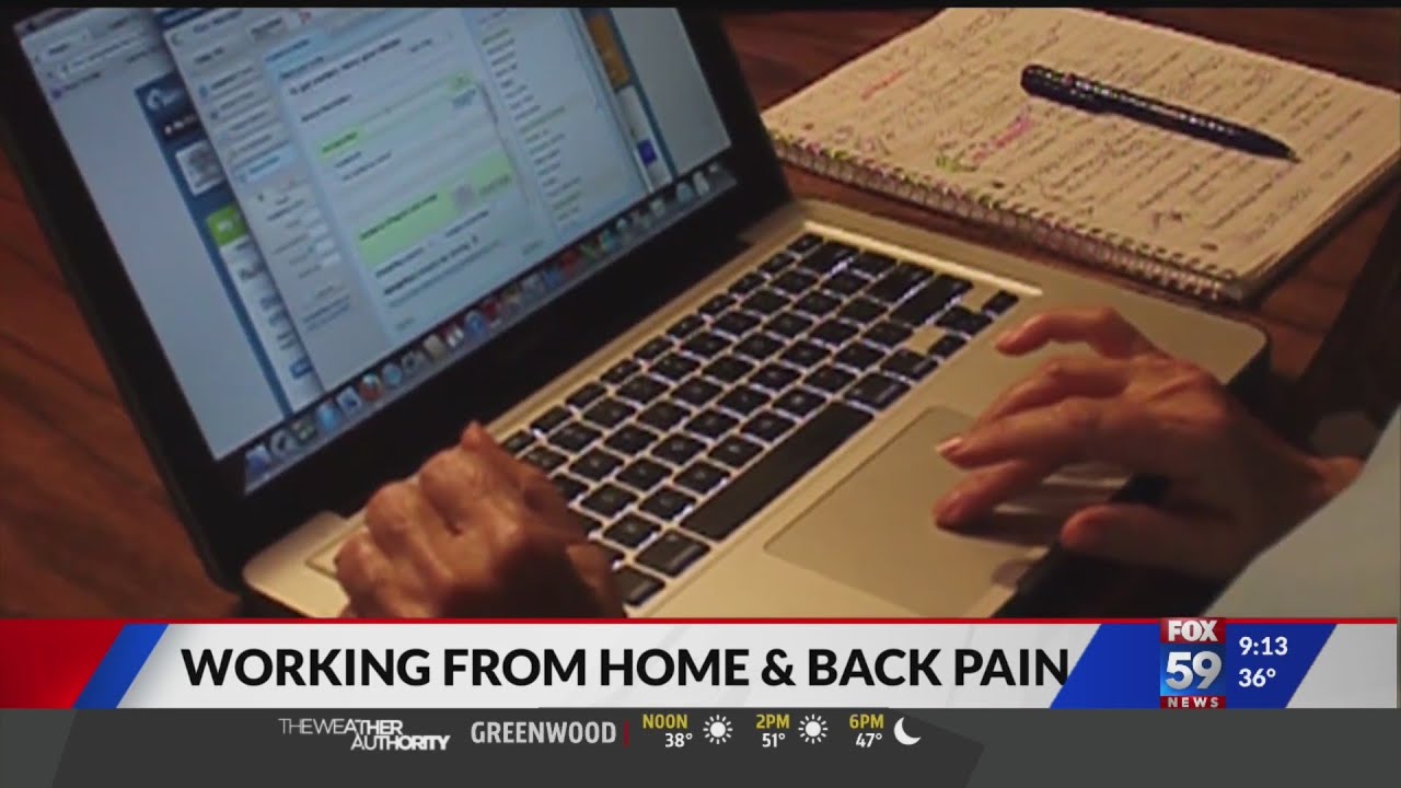 Doctor gives tips on working from home back pain