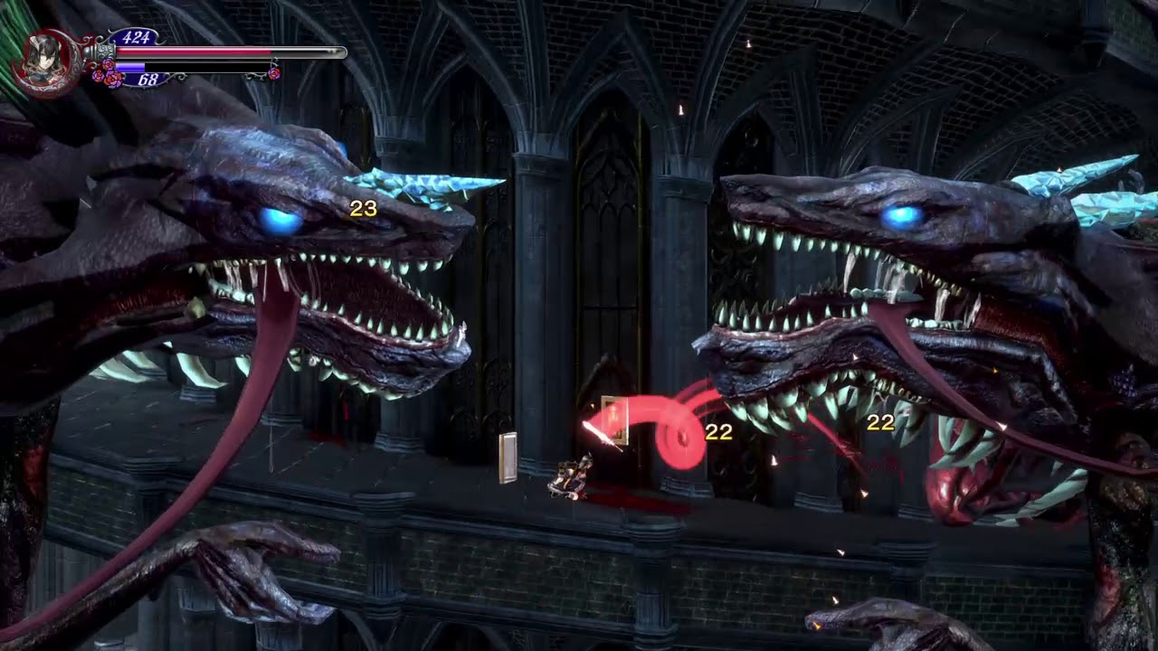 Bloodstained: RoTN  Twin Dragons Valac boss fight