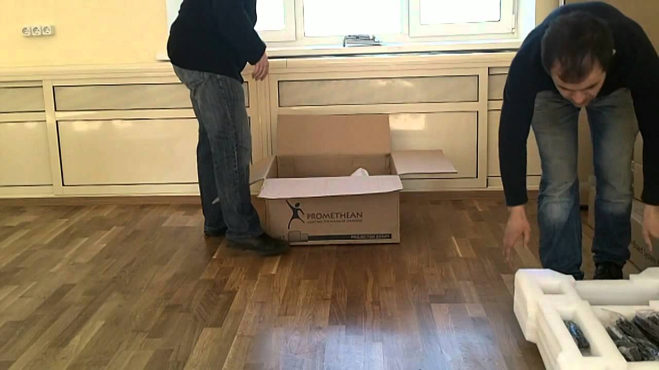 Монтаж мобильной системы Activboard+2