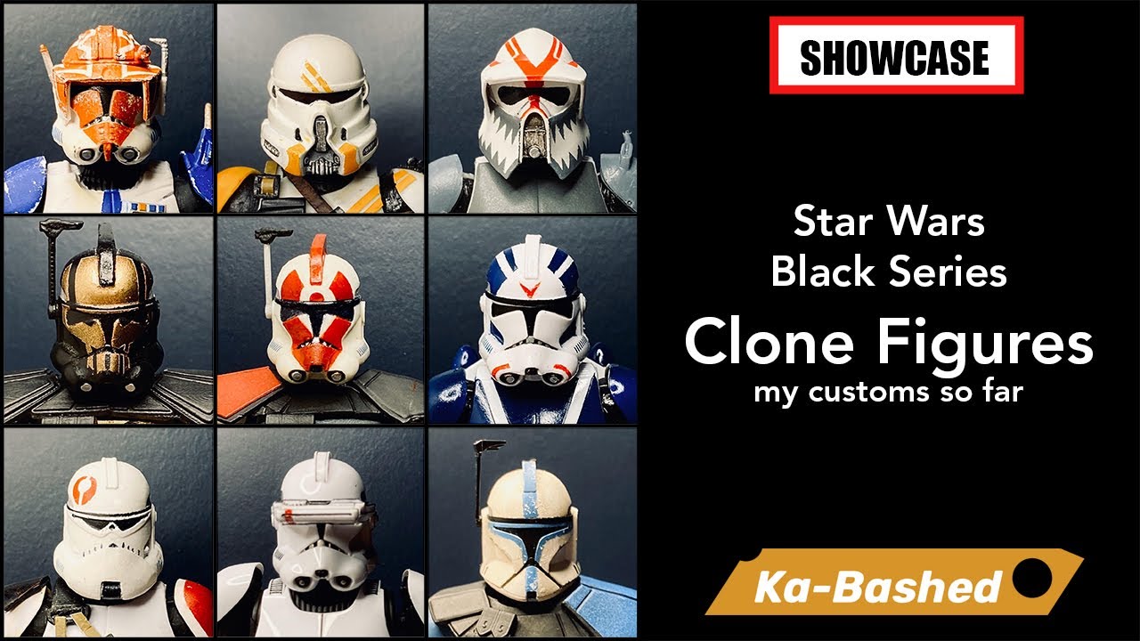 Custom Star Wars Black Series Clone Trooper- ARC Trooper, Sergeant Hound, Captain Vaughn, and more!
