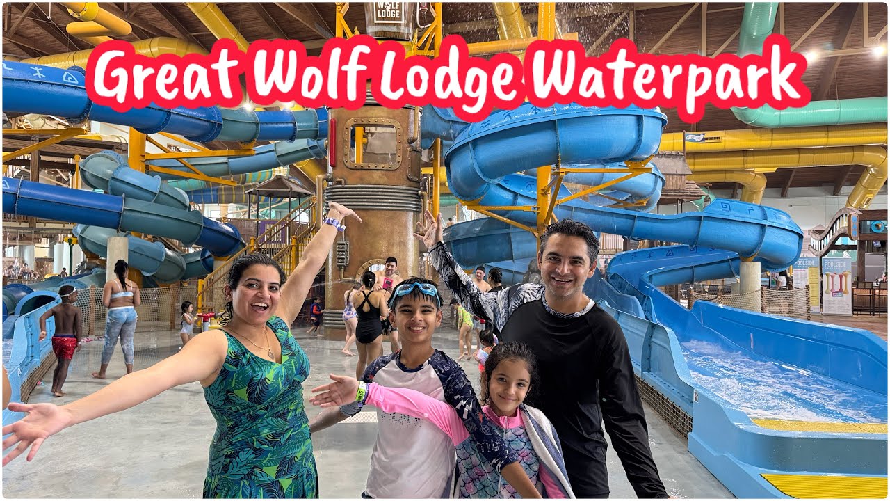 INDIAN VLOGGER IN USA Great Wolf Lodge Water Park Day Motivational Family vlog 2025