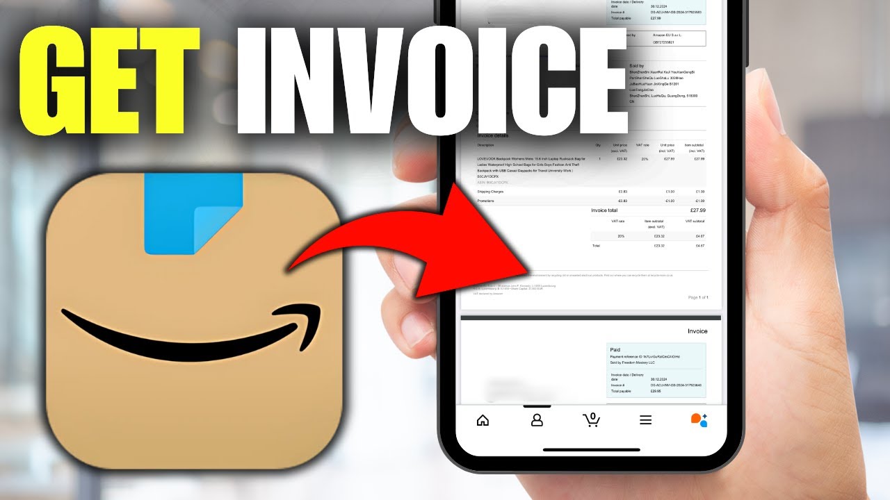 How To Get An Invoice From Amazon App (iPhone & Android)