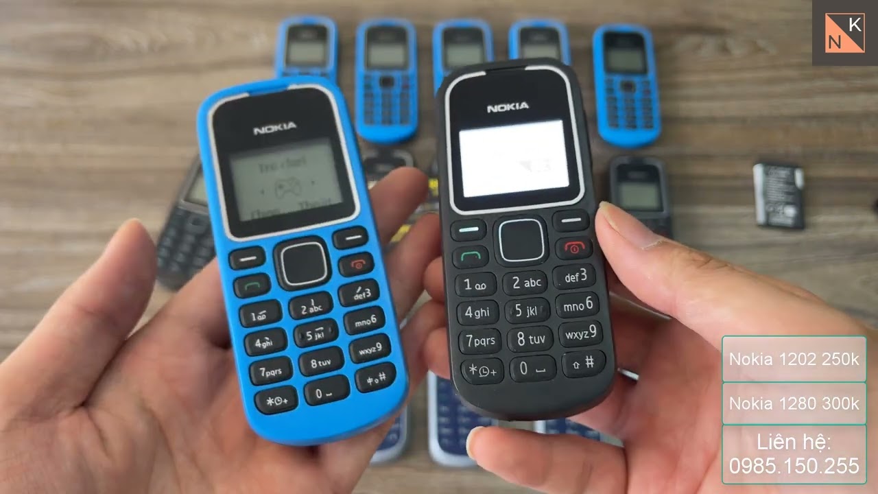Nokia 1280 & 1202 Chính Hãng. Cách phân biệt điện với điện thoại tàu | 0985.150.255