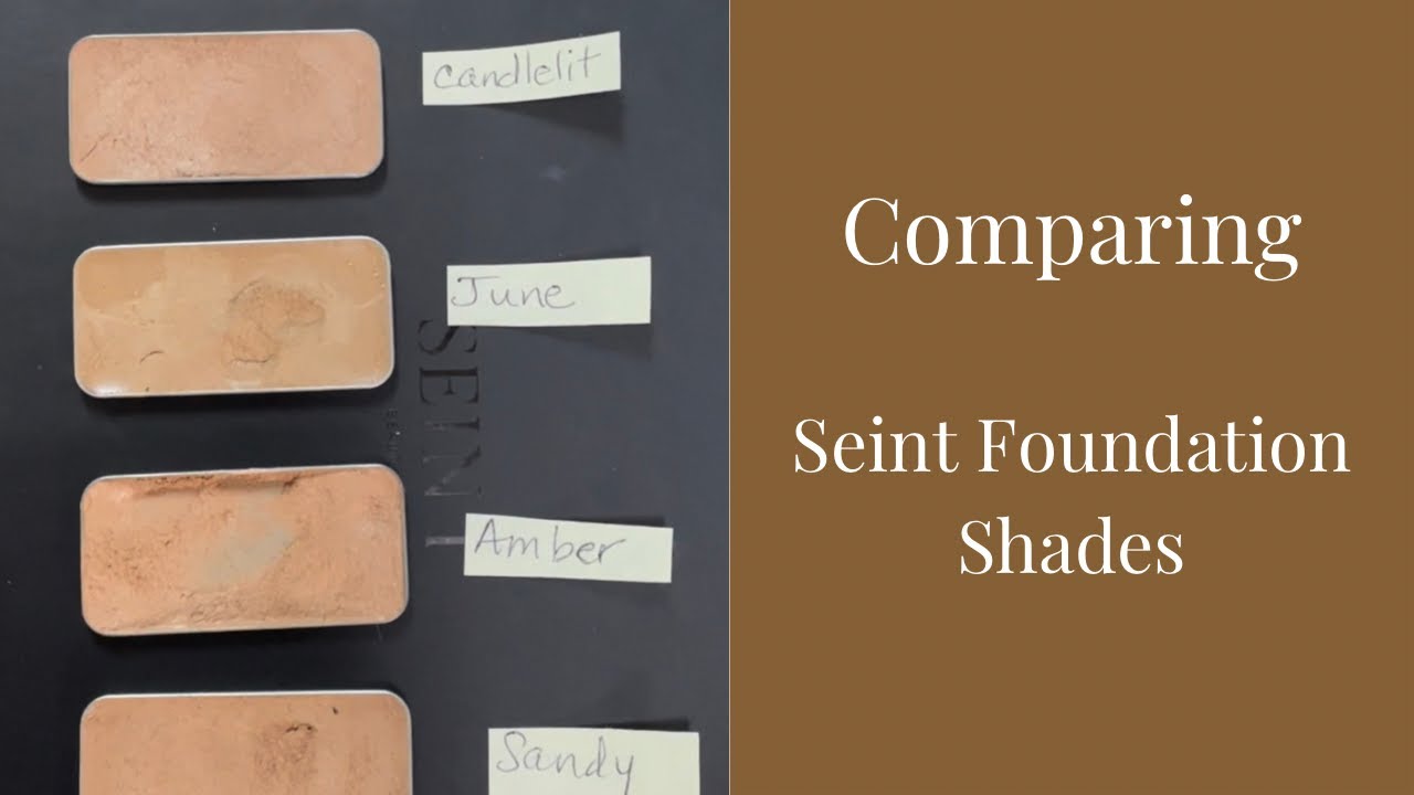 Comparing Seint Foundation Shades