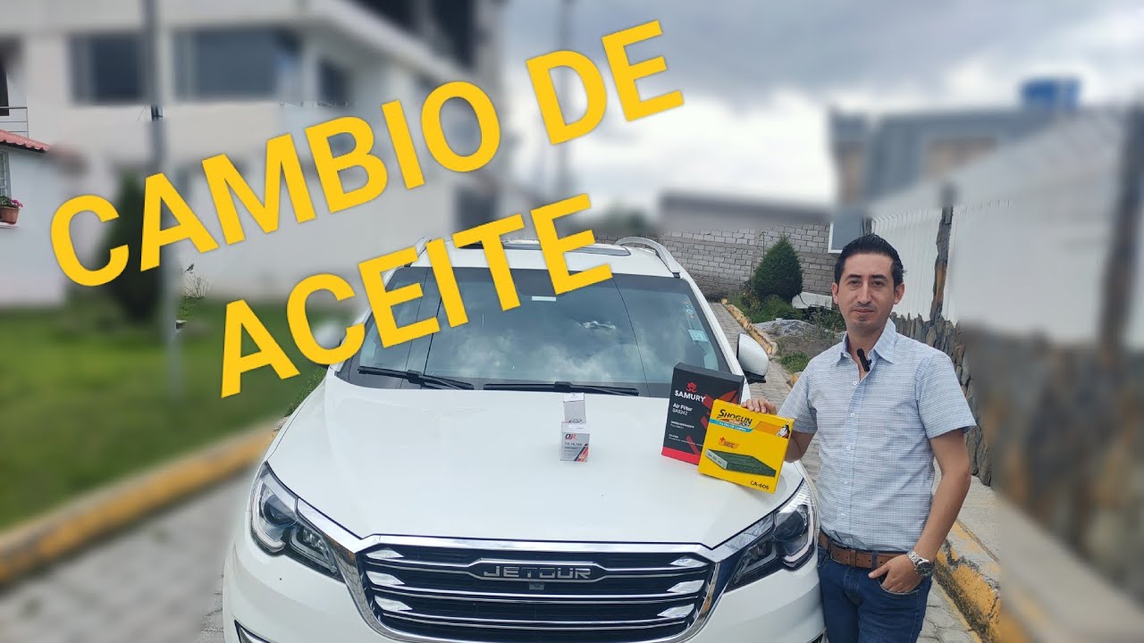 Cambio de Aceite de Motor para el Jetour X70 II fuera de casa Filtros y Mantenimiento de los 50000km