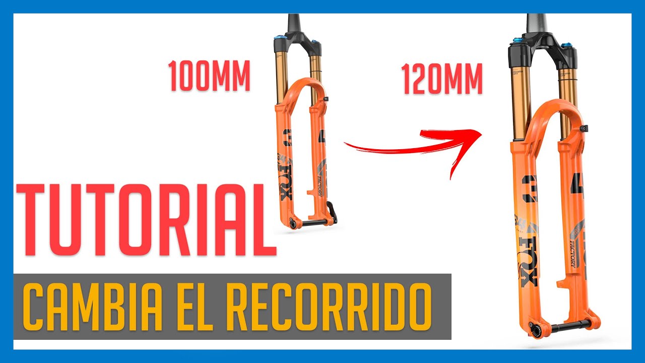 De 100 a 120mm. Así se CAMBIA el RECORRIDO de tu HORQUILLA (sin aumentar de peso)