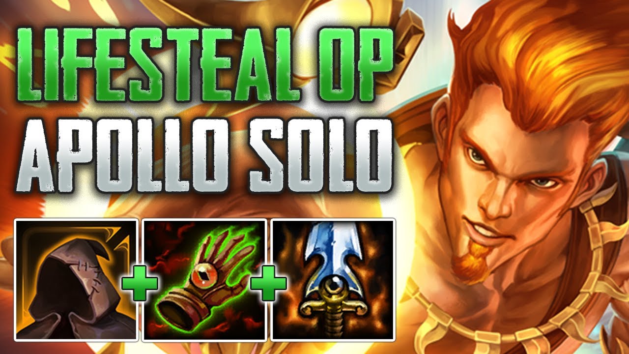 TRIPLE LIFESTEAL IS INSANE! Apollo Solo Gameplay (SMITE Conquest)