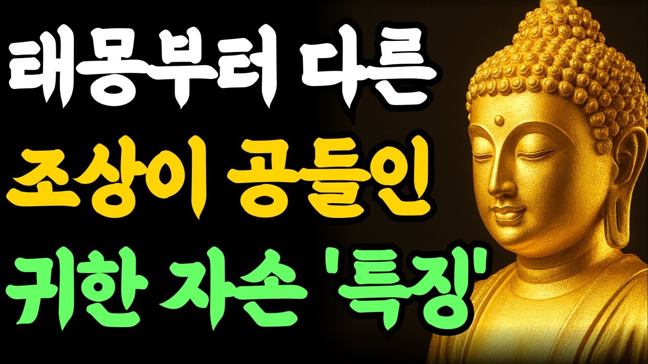 부처님 말씀| 태몽부터 다른 '조상이 공들인 귀한 자손'의 소름 돋는 특징