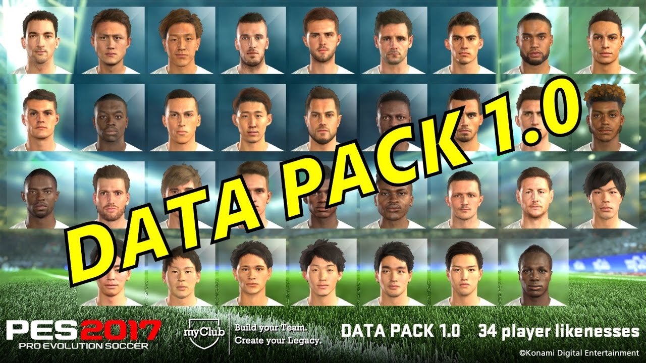 PES 2017 Data Pack 1.0 New Player Faces