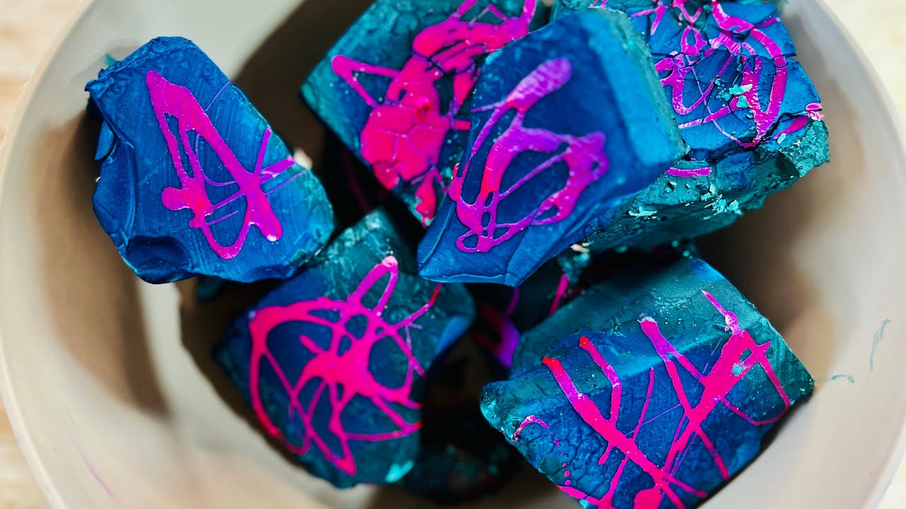 ASMR Dusty Deep Dyed Soft Gym Chalk Crush | Satisfying