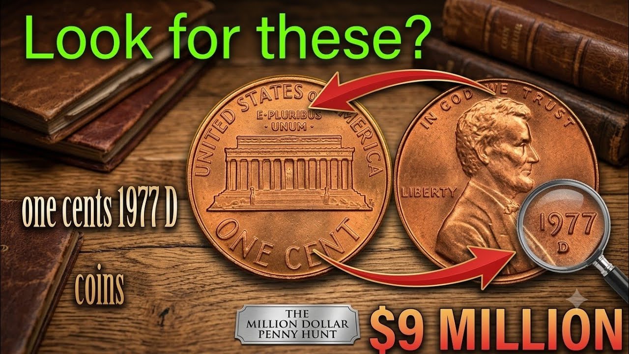 1977-D Lincoln One Cent Coin Value | Rare 1977 D Penny Worth Money? | USA One Cent Coin