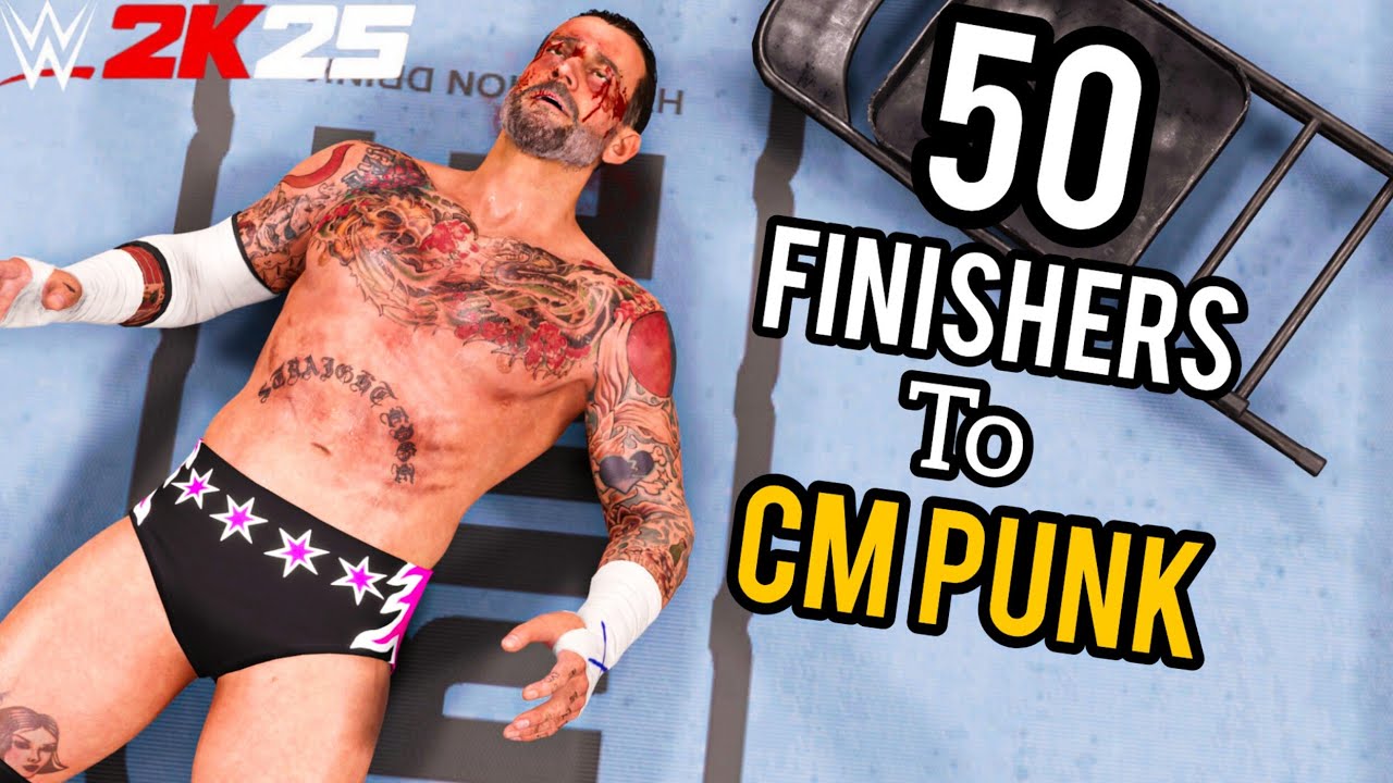 50 Finishers to CM Punk in WWE 2K25!
