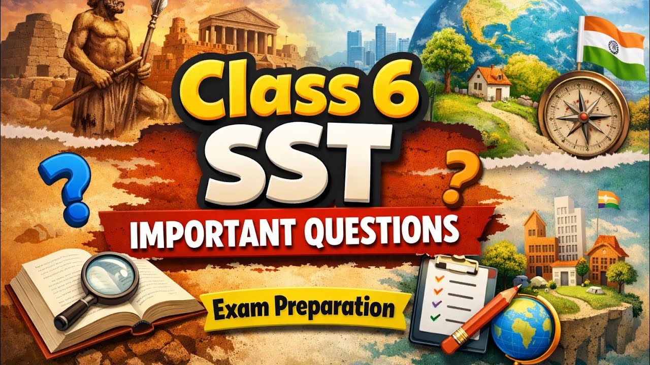 Class 6 social science important topics 2026 