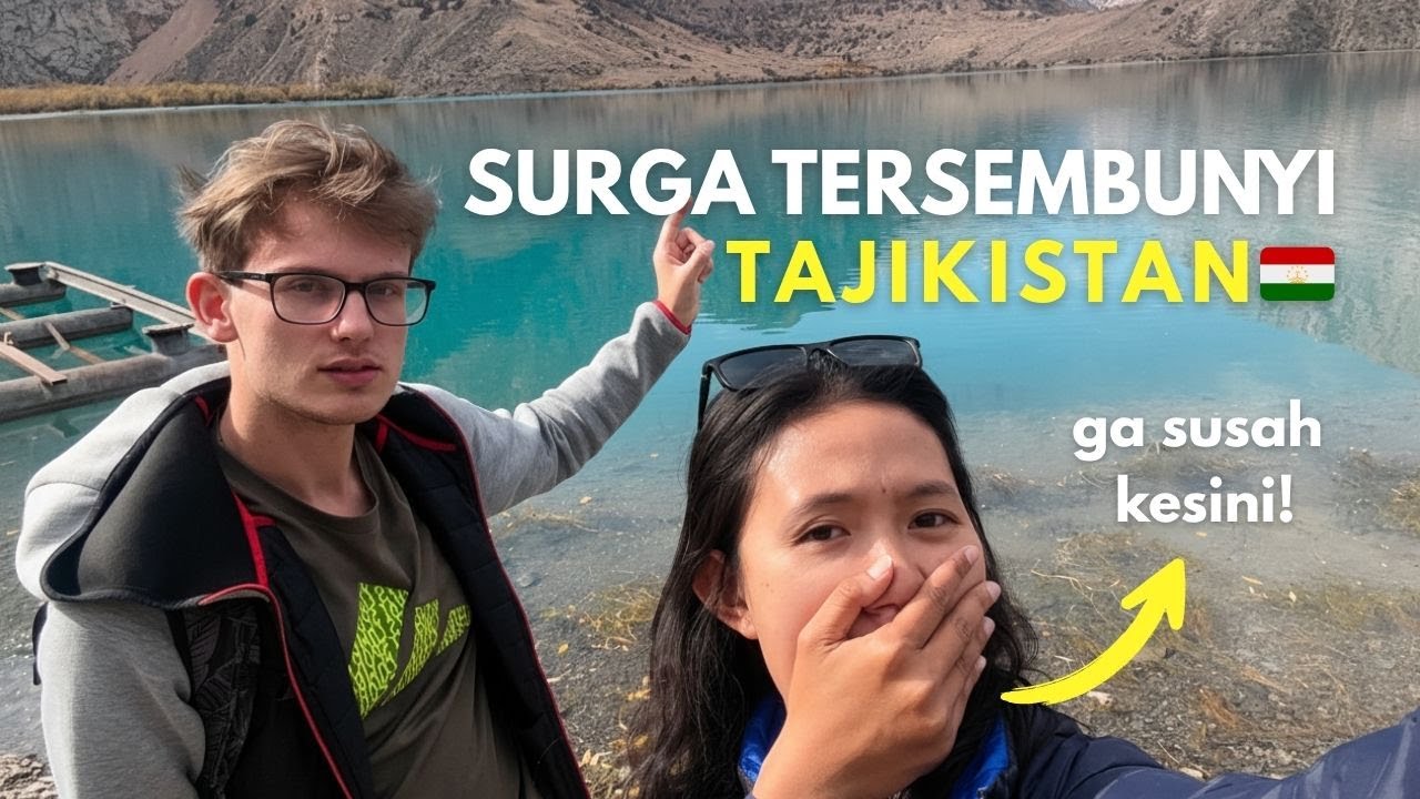 Danau BIRU BANGET di dalem pegunungan Tajikistan! 😭😩