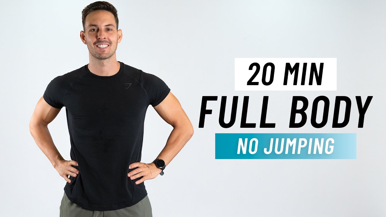 20 MIN FULL BODY HIIT (No Jumping + No Equipment)