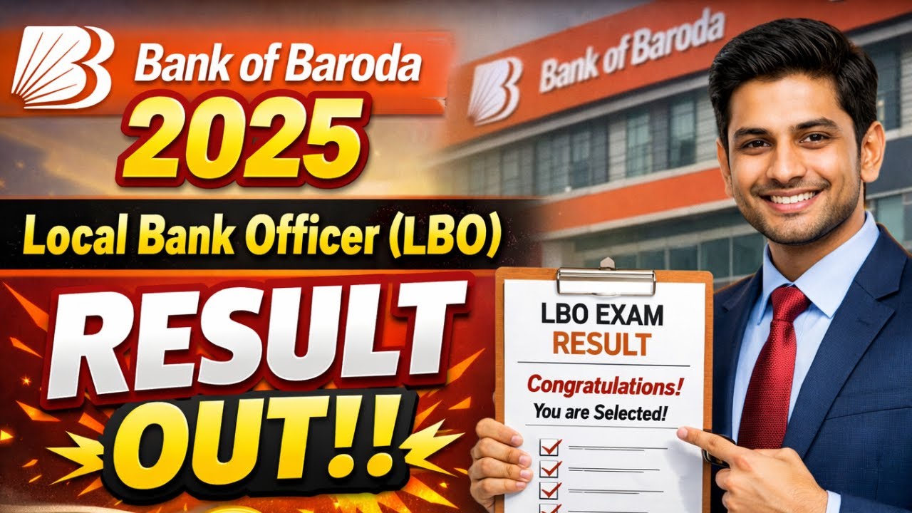 🚨 BOB LBO Result 2025 OUT! | Bank of Baroda Local Bank Officer Result Link & Cut Off | Check Now