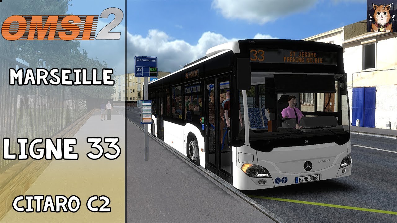 [OMSI 2] | Marseille2018 | Ligne 33 : Réformés Canebière - St Jérôme P+R | (Citaro C2) | FR