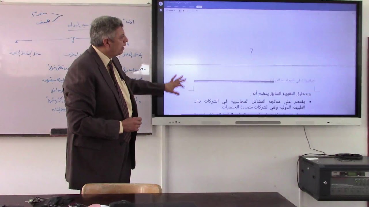 المحاضره الاولى   المحاسبة الدوليه  الفرقه الرابعه  د حسين سليمان25 10 2020