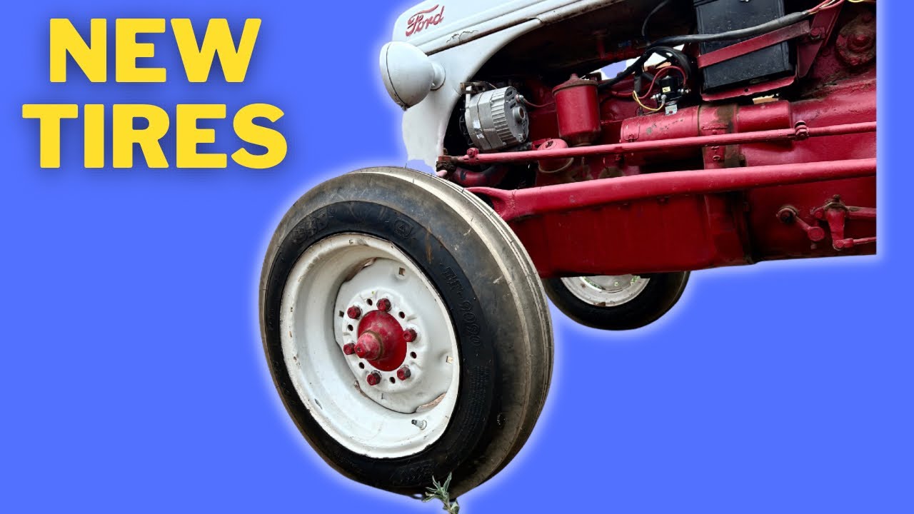 Installing New Front Tires on my 1952 Ford 8N Tractor with Basic Tools