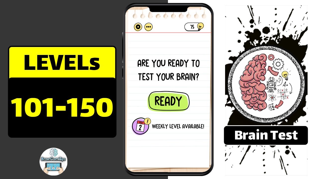 Brain Test Tricky Puzzles All Levels 101-150 Walkthrough Solution