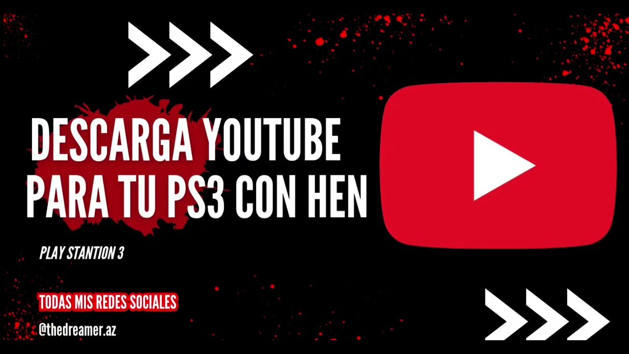 Como descargar YouTube en tu PlayStation 3 utilizando HEN y el navegador de internet