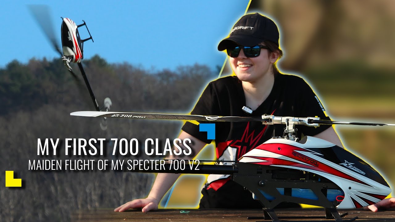 FINALLY: My first 700 heli -XLPower Specter 700 V2 first flight