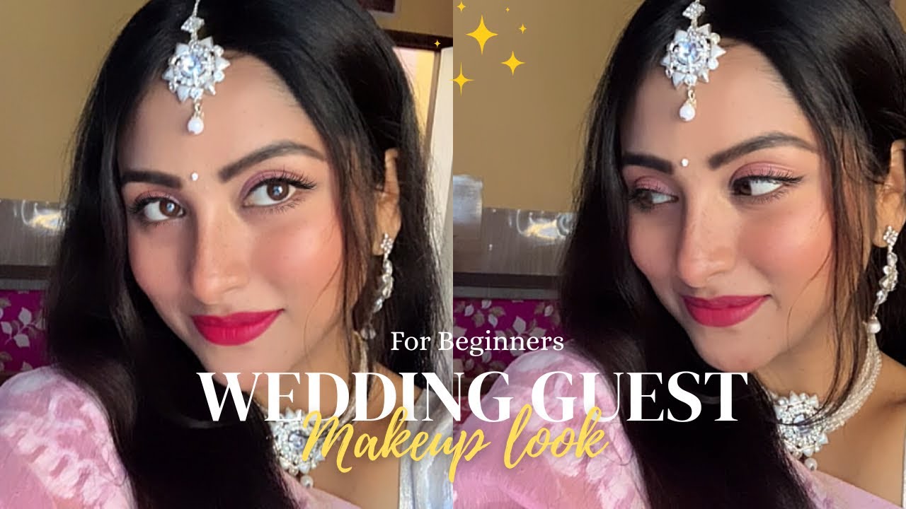 Easy Makeup Look for Beginners 💄|Wedding Guest Makeup Look| Soft glam makeup look….