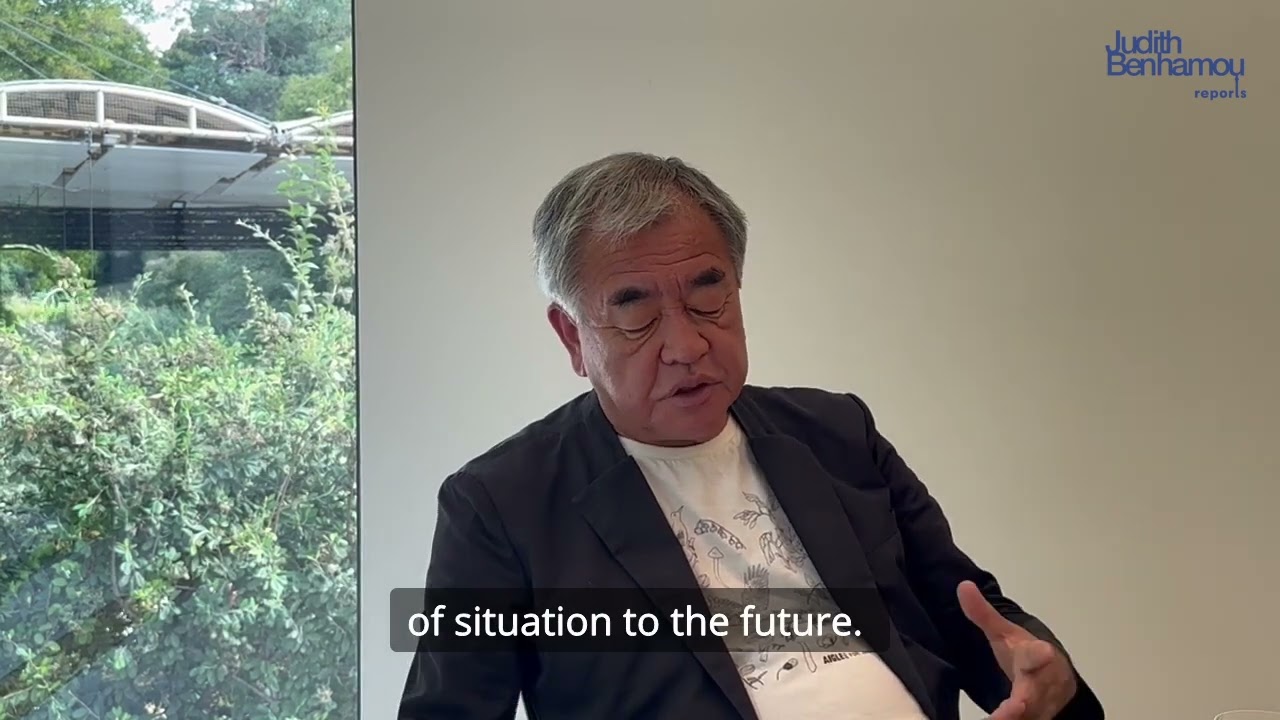 Kengo Kuma, architect, CAM Gulbenkian, Lisbon, September 2024