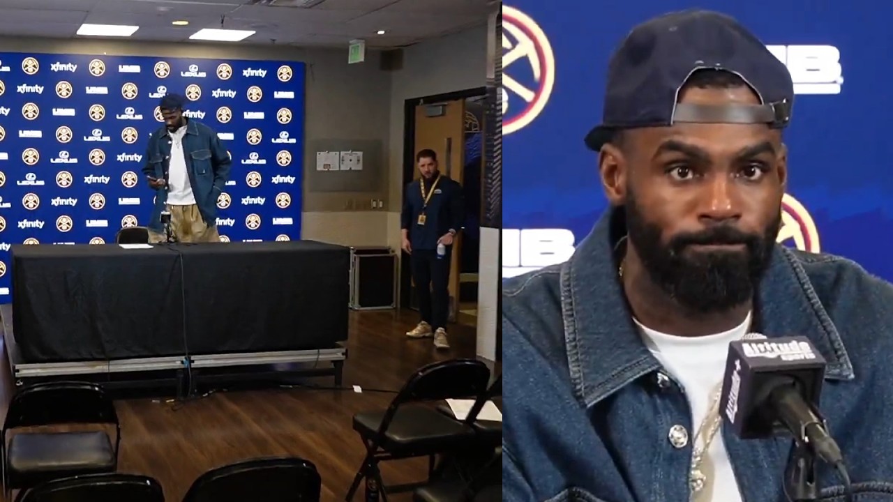 Tim Hardaway Jr sat down for interview and not a single reporter showed up 😂