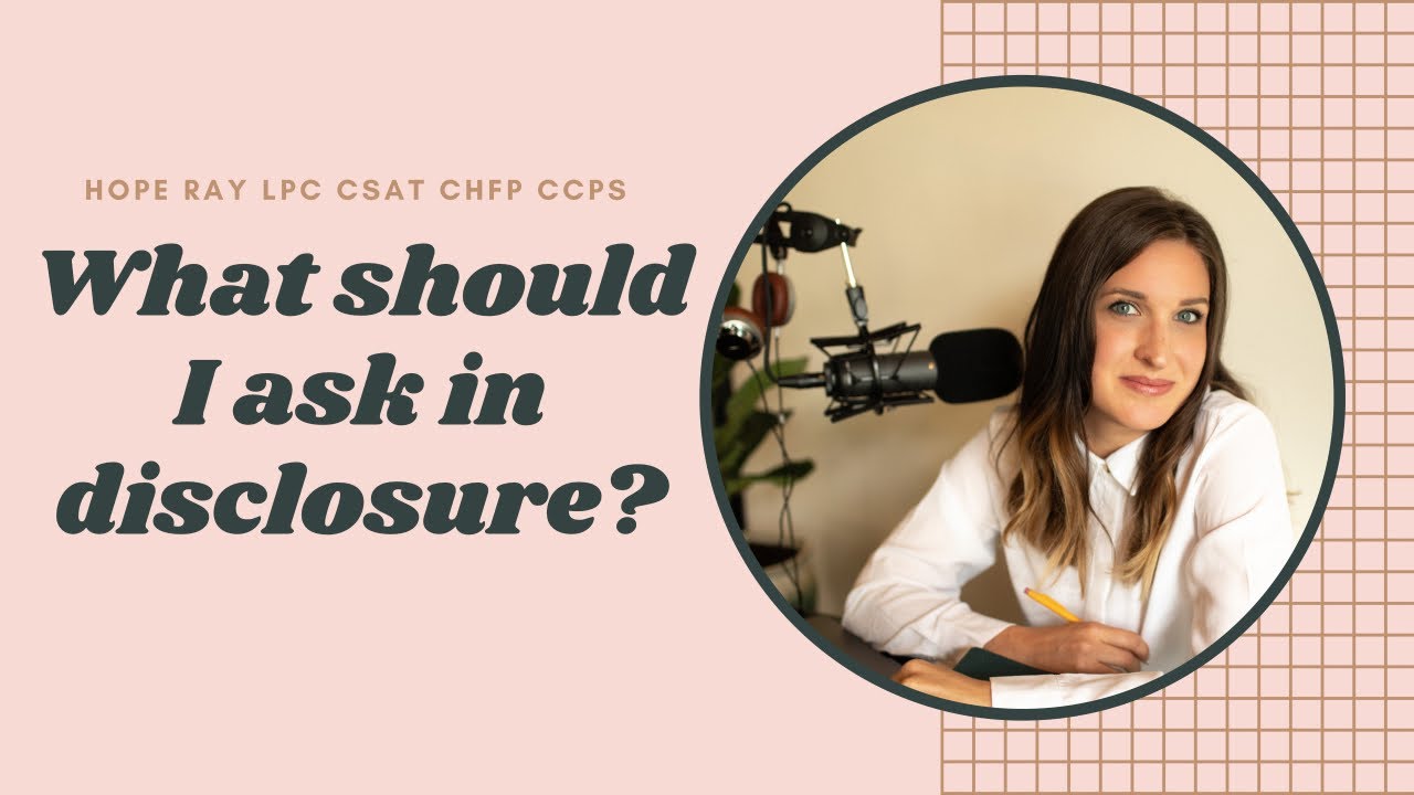 Are some questions off limits in disclosure?
