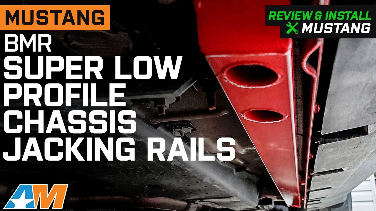 2015-2022 Mustang BMR Super Low Profile Chassis Jacking Rails; Red Review & Install