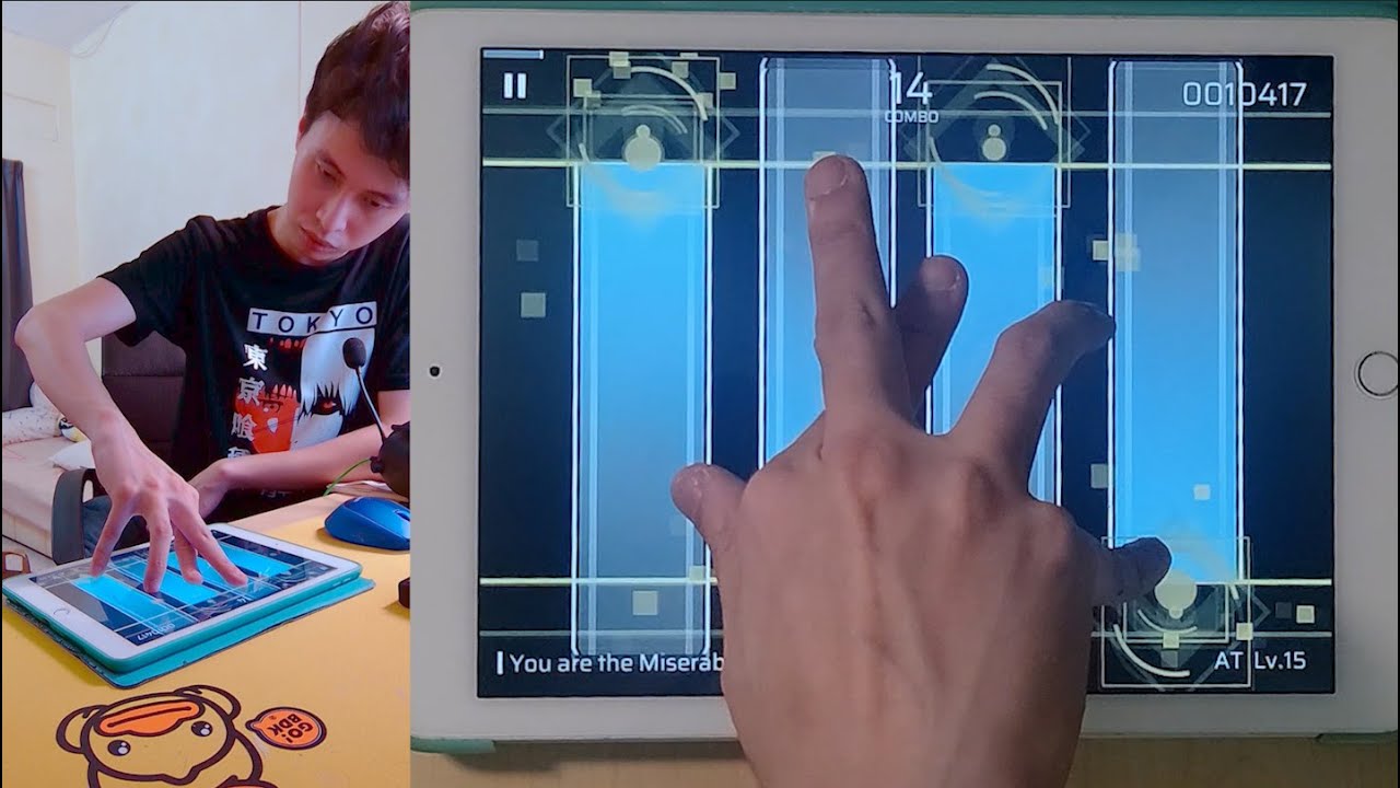 One Hand Phigros - Lv.15 You are the Miserable (AT) - ALL PERFECT