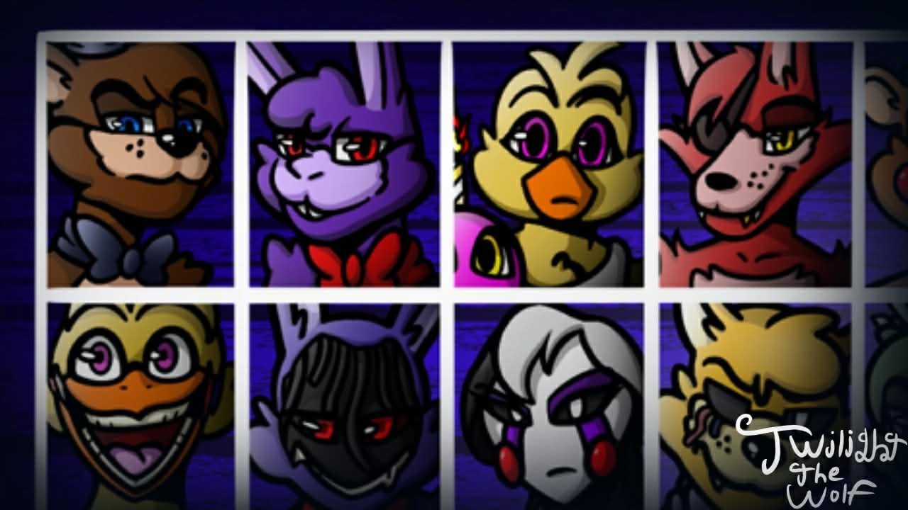 Перерисовка состава FNaF UCN (Speed ​​Paint)