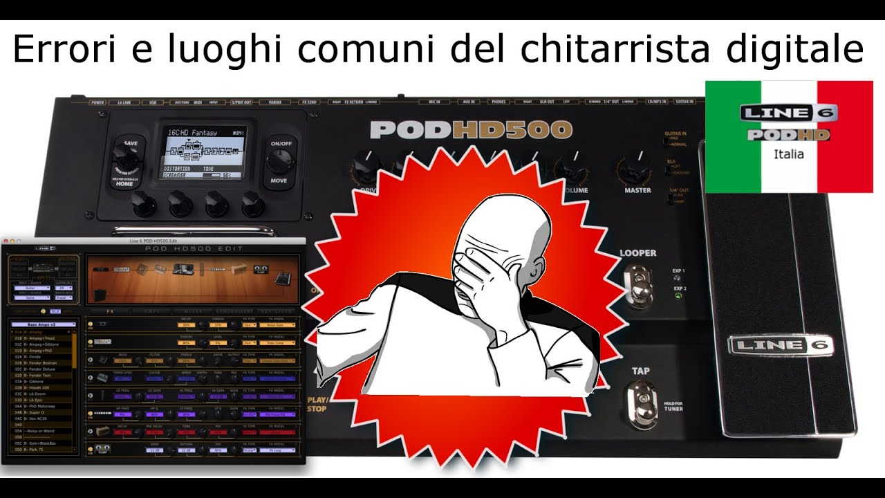 Errori e luoghi comuni tipici dei chitarristi digitali | Line6 Pod HD ITA Q&A #7