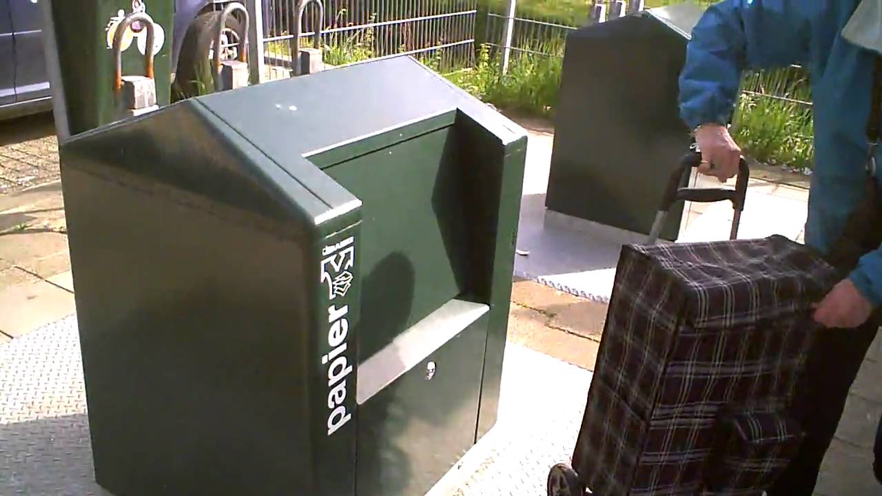 every day recycling in the hague (den haag) The Netherlands.