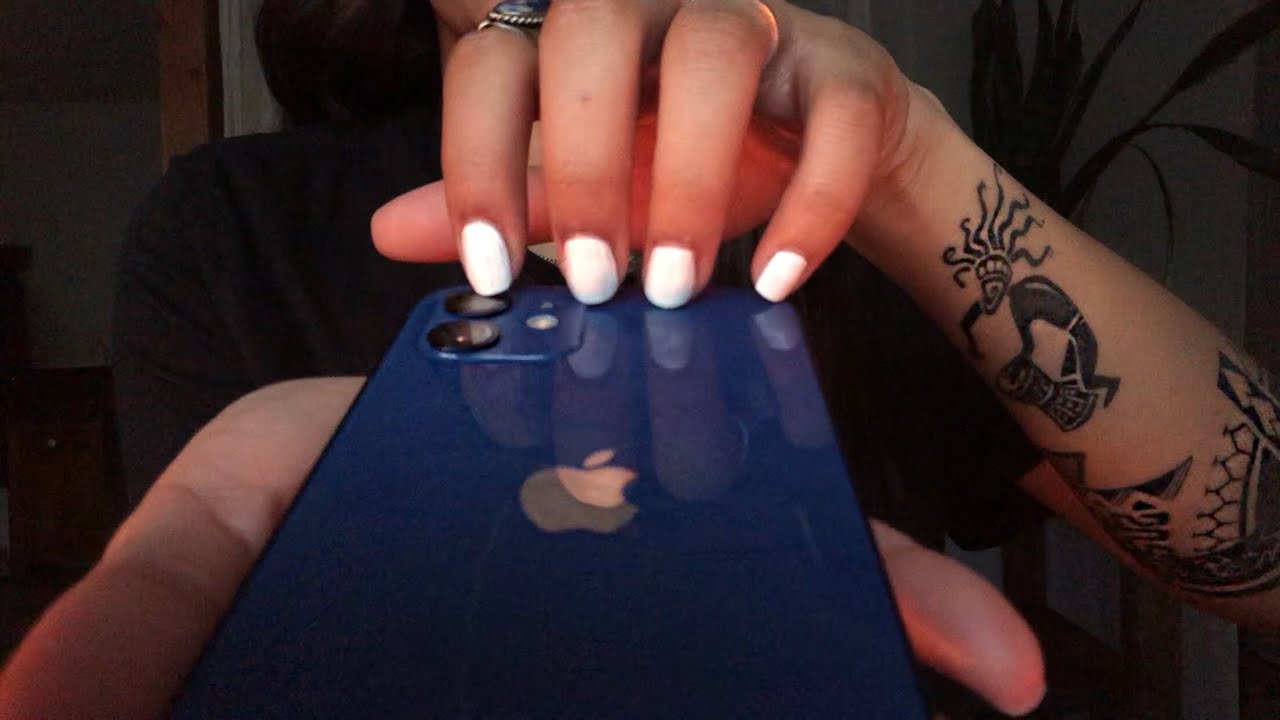 ASMR tingly iphone taps | satisfying visuals