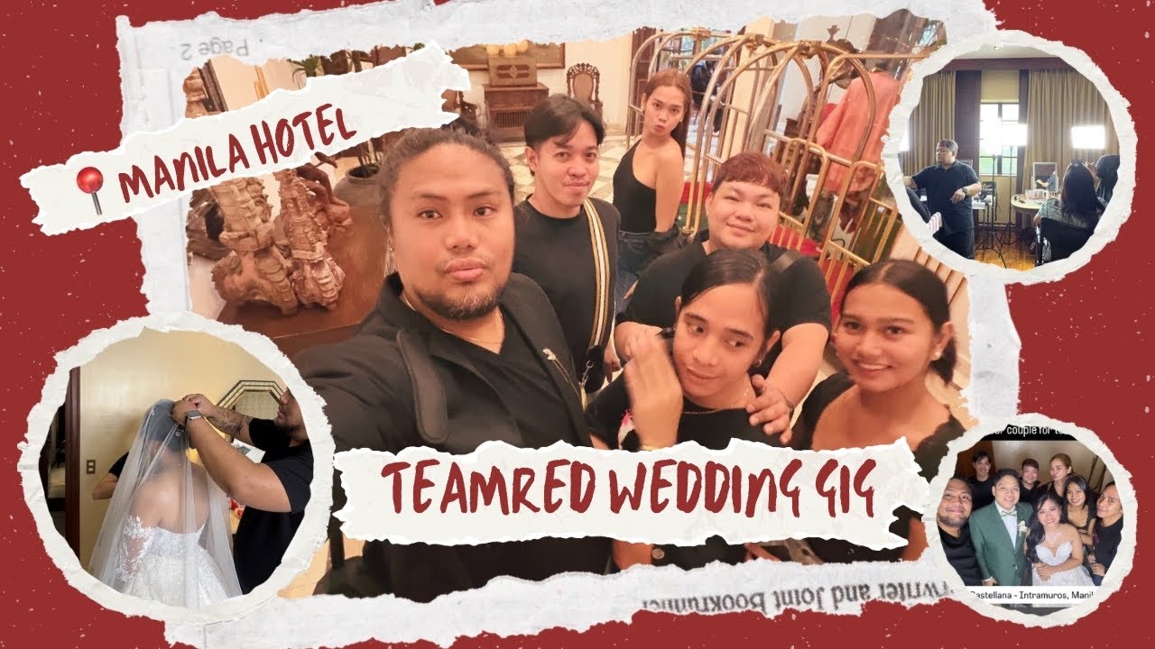 Working on a Valentines day, TEAMRED makeup wedding gig at Manila Hotel
