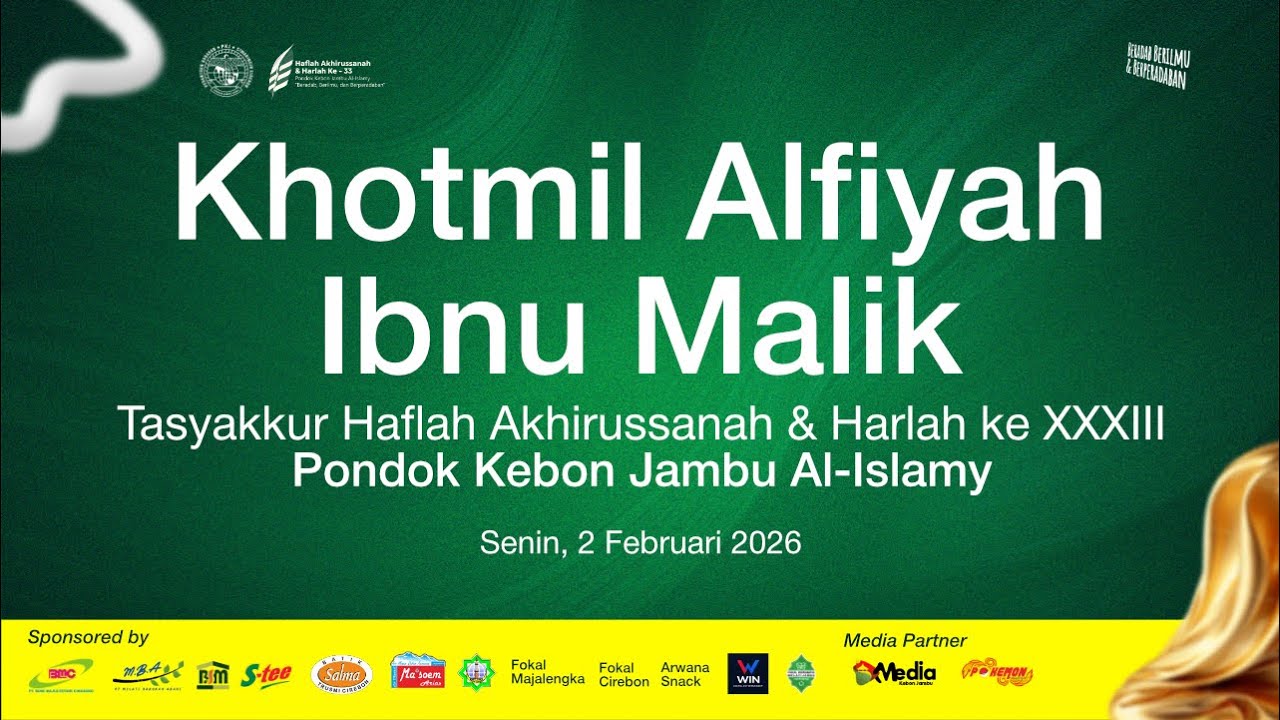 🔴 [LIVE] KHOTMIL ALFIAH IBNU MALIK