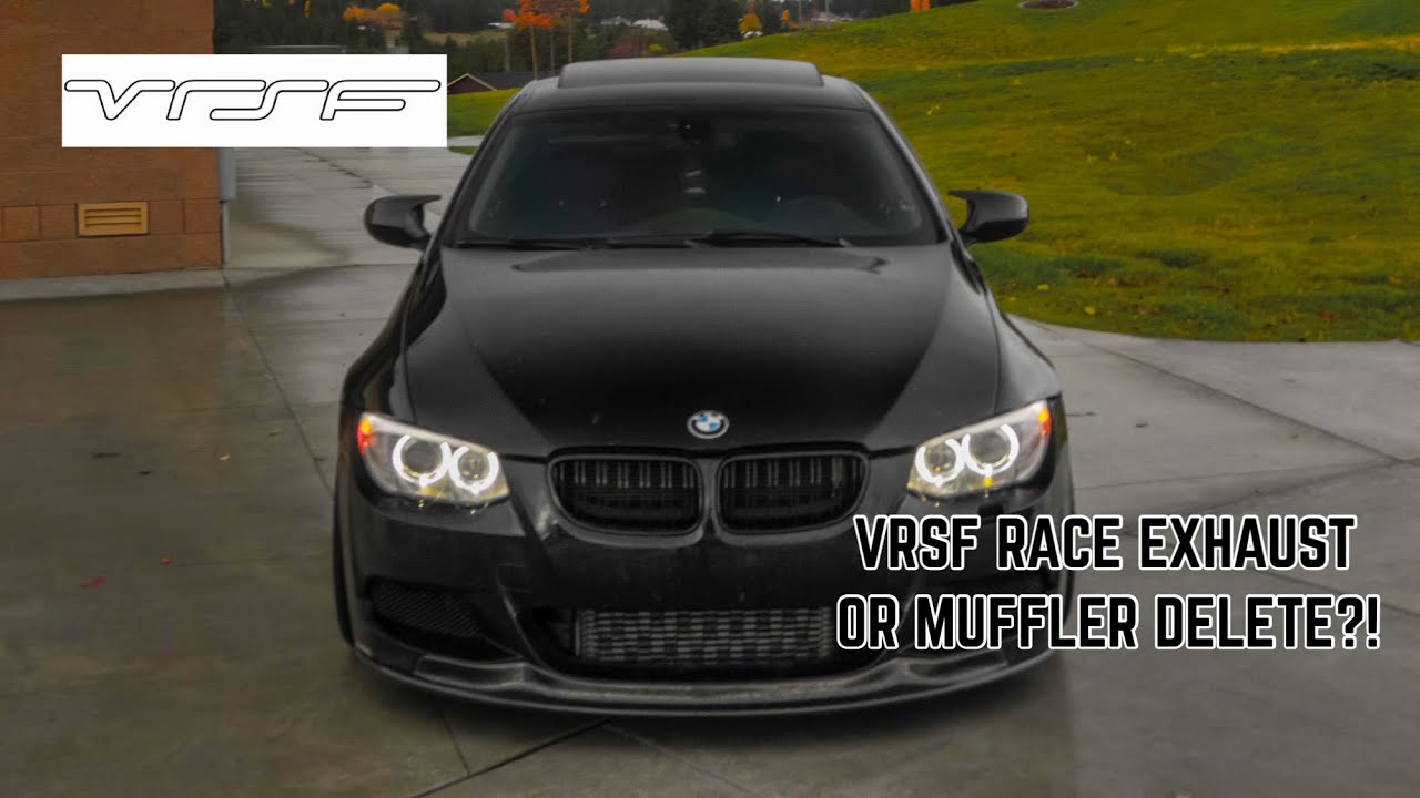 BMW 335i VRSF RACE EXHAUST OR MUFFLER DELETE? REVS/LAUNCHES AND FLYBYES!