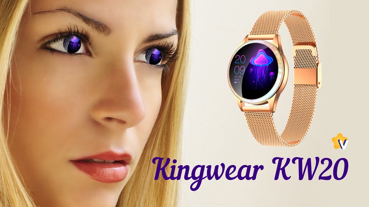 Женские смарт часы Kingwear KW20 распаковка