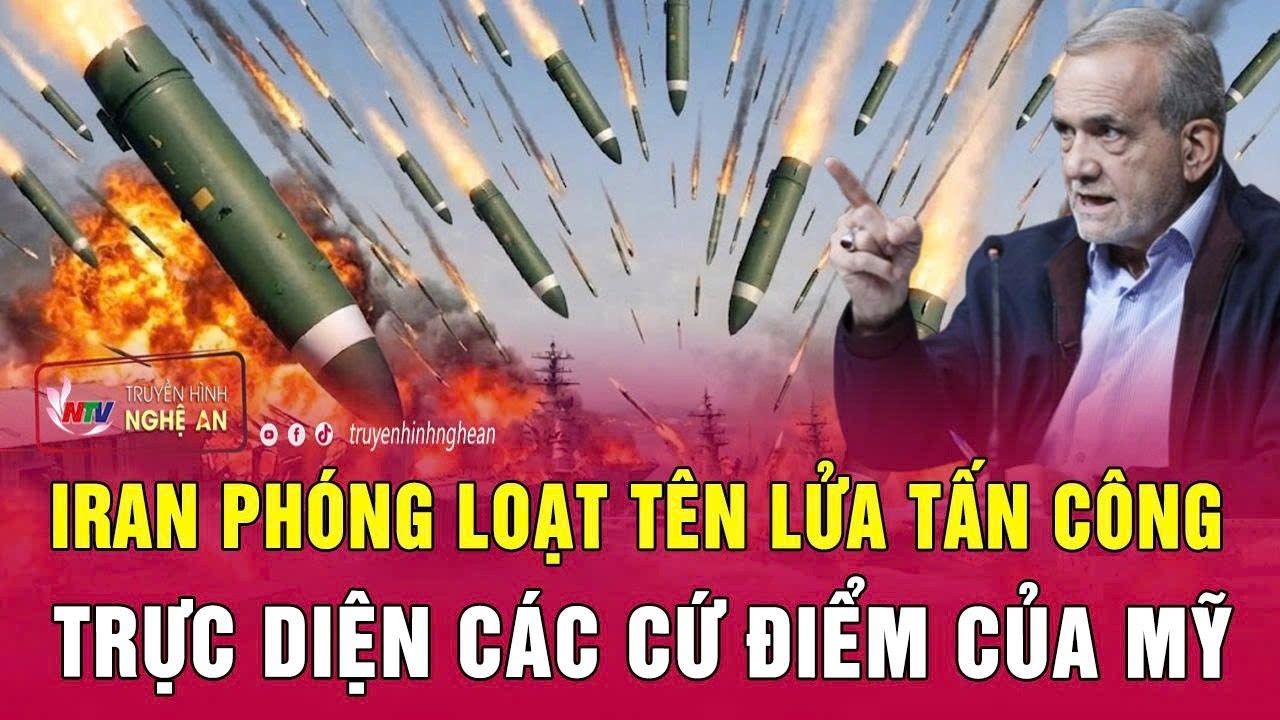 Chiến sự Mỹ-Iran 28/3: Iran ph&oacute;ng loạt t&ecirc;n lửa tấn c&ocirc;ng trực diện c&aacute;c cứ điểm của Mỹ