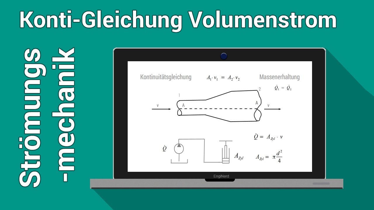 Kontinuit&auml;tsgleichung Volumenstrom Berechnen | Str&ouml;mungsmechanik |