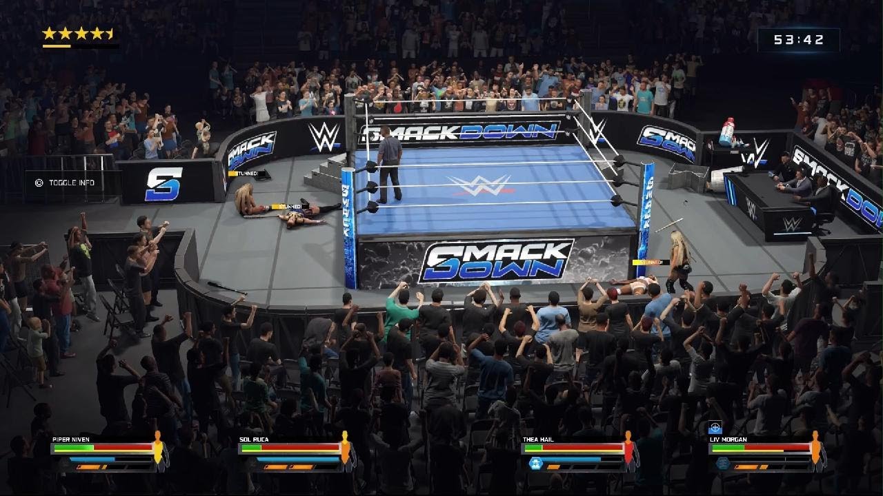 WWE 2K25_4 way womens elimination match pin or submission