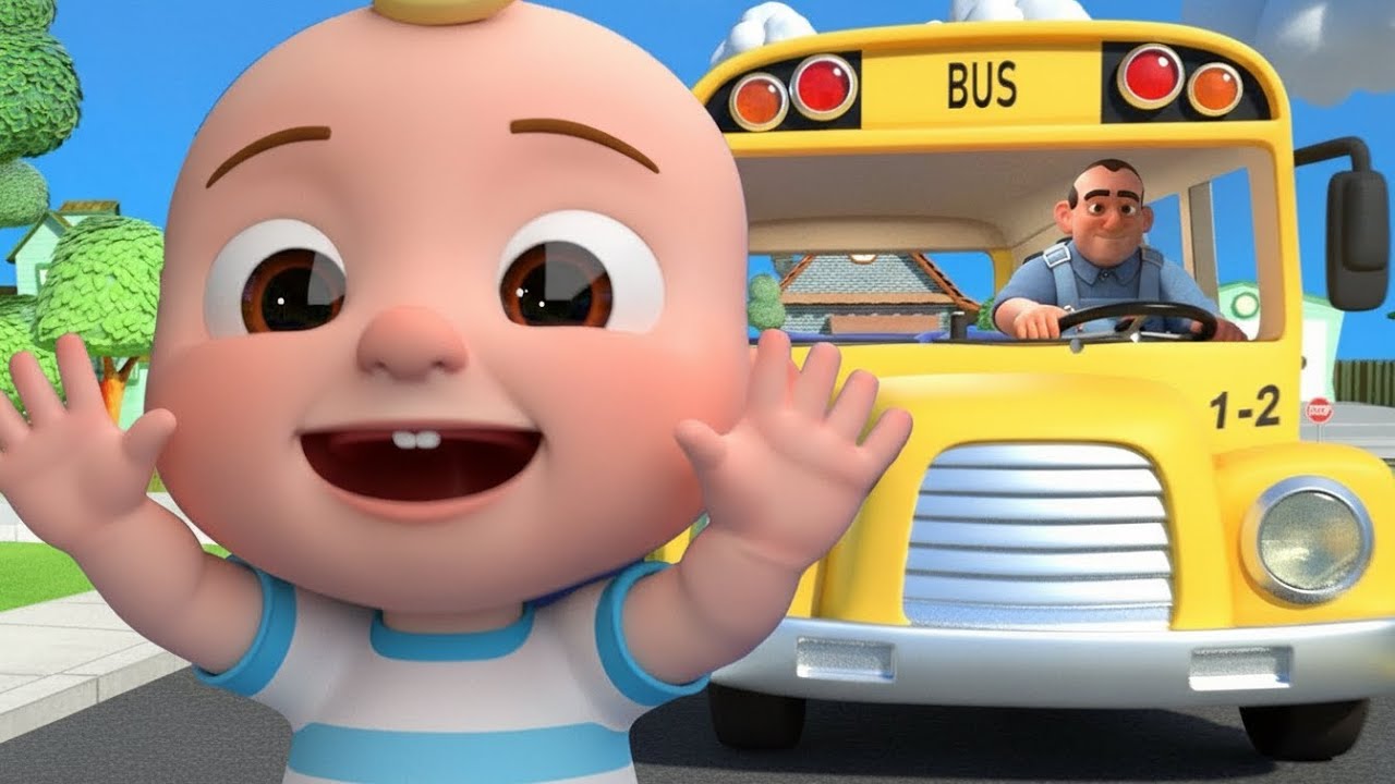 Wheels on the Bus 🚌 | English Nursery Rhyme for Kids 🎶 | Kids Rhymes
