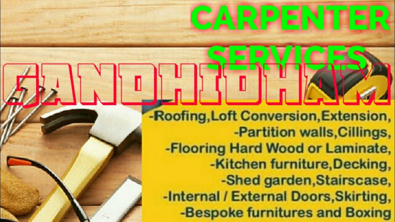 GANDHIDHAM      Carpenter Services&nbsp; ~ Carpenter at your home ~ Furniture Work&nbsp; ~near me ~work ~Carpe