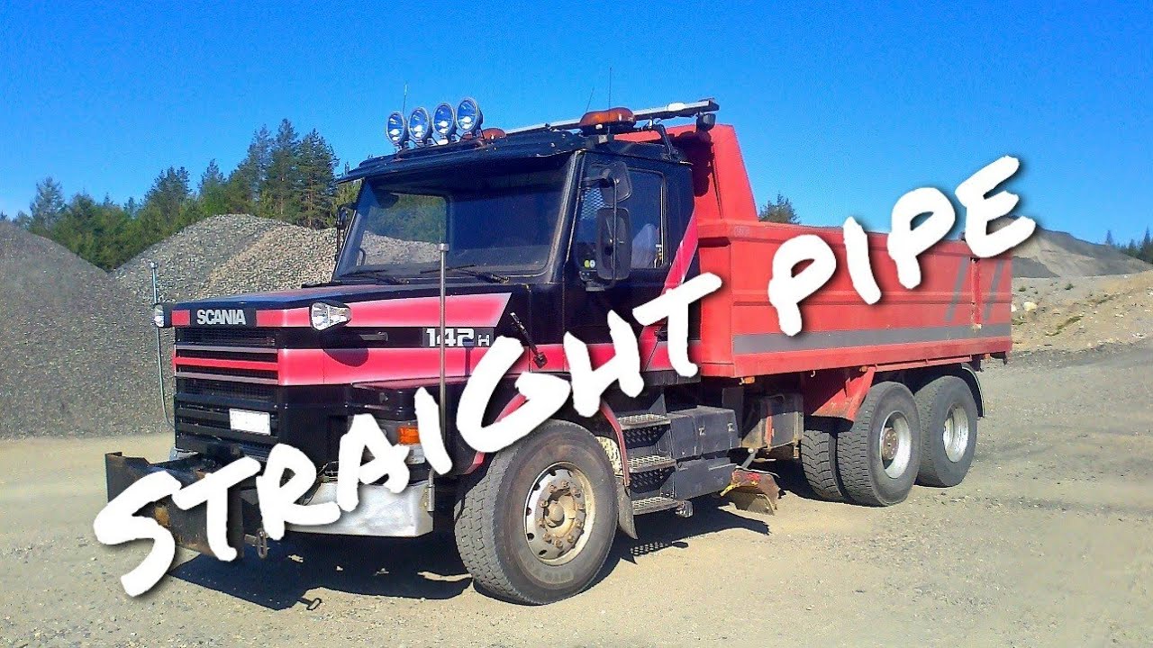 Scania 142H -87 V8 with straight pipe!